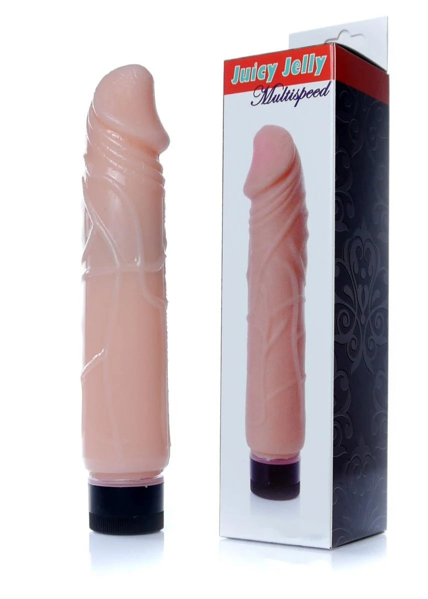 Klasszikus vibrátor Juicy 22 cm – testszínű | Favorites