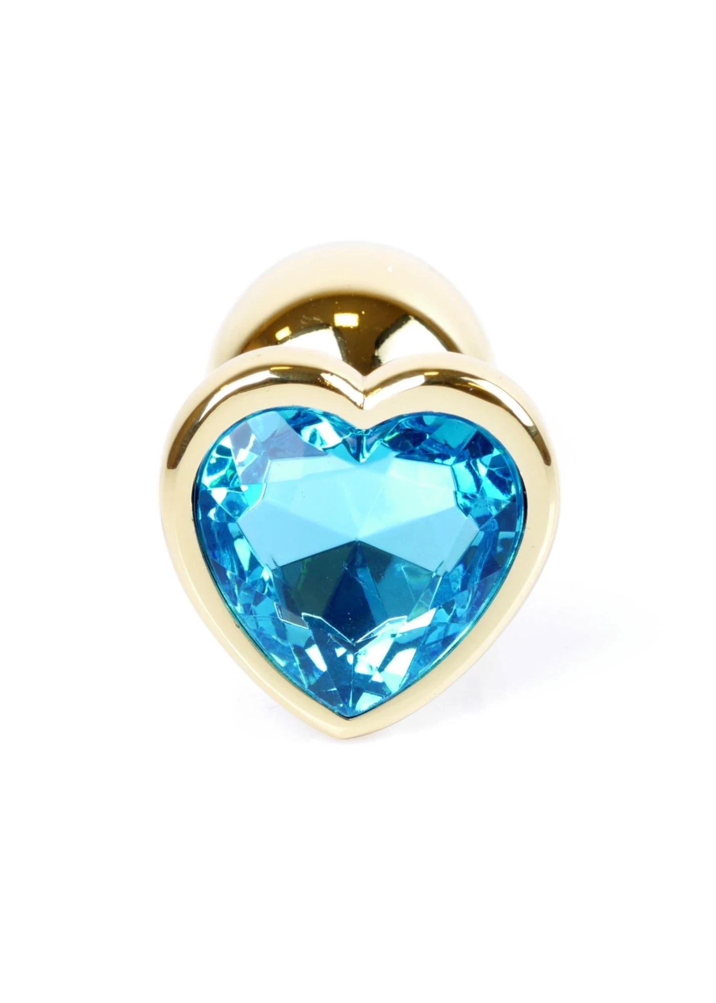Plug-bijou Or Cœur PLUG- Bleu Clair
