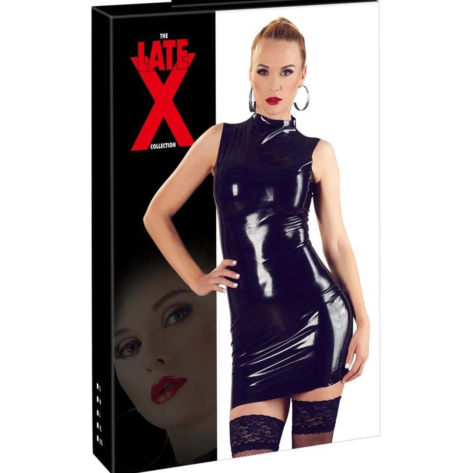 Robe en latex noire M