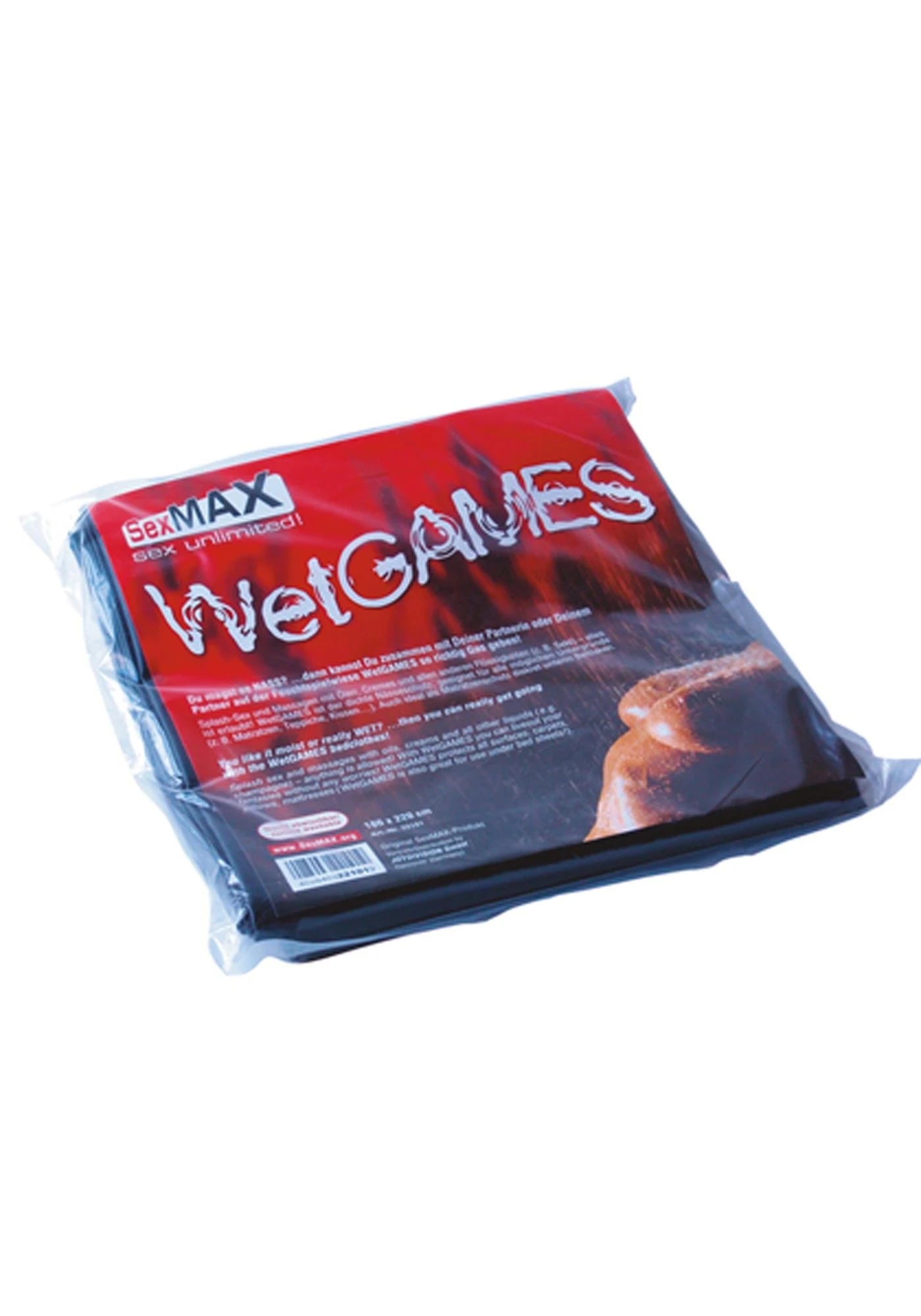 Draps de lit BDSM-SexMAX WetGAMES, 180 x 220 cm, noirs