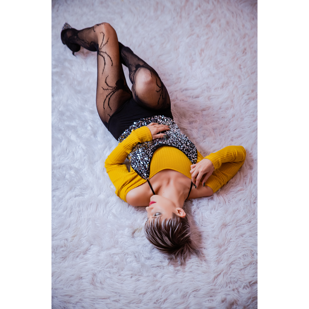 Collants Résille - Araignées - D - Noir