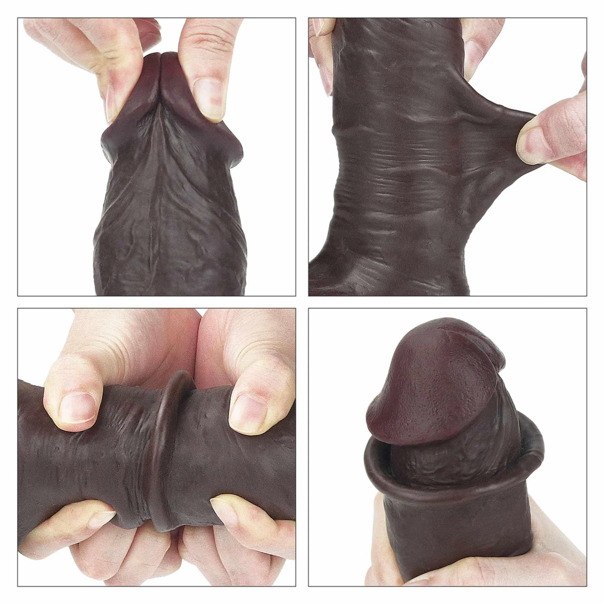 Realisztikus dildó Layer Whole Testicle 19.5 cm – tapadókorongos, vibrációs, testszínű 10-LV317015 | Lovetoy