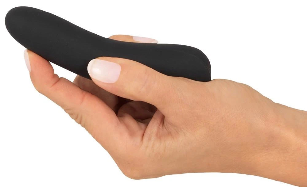 Mini vibrador 10 funciones – recargable, negro | Sweet Smile