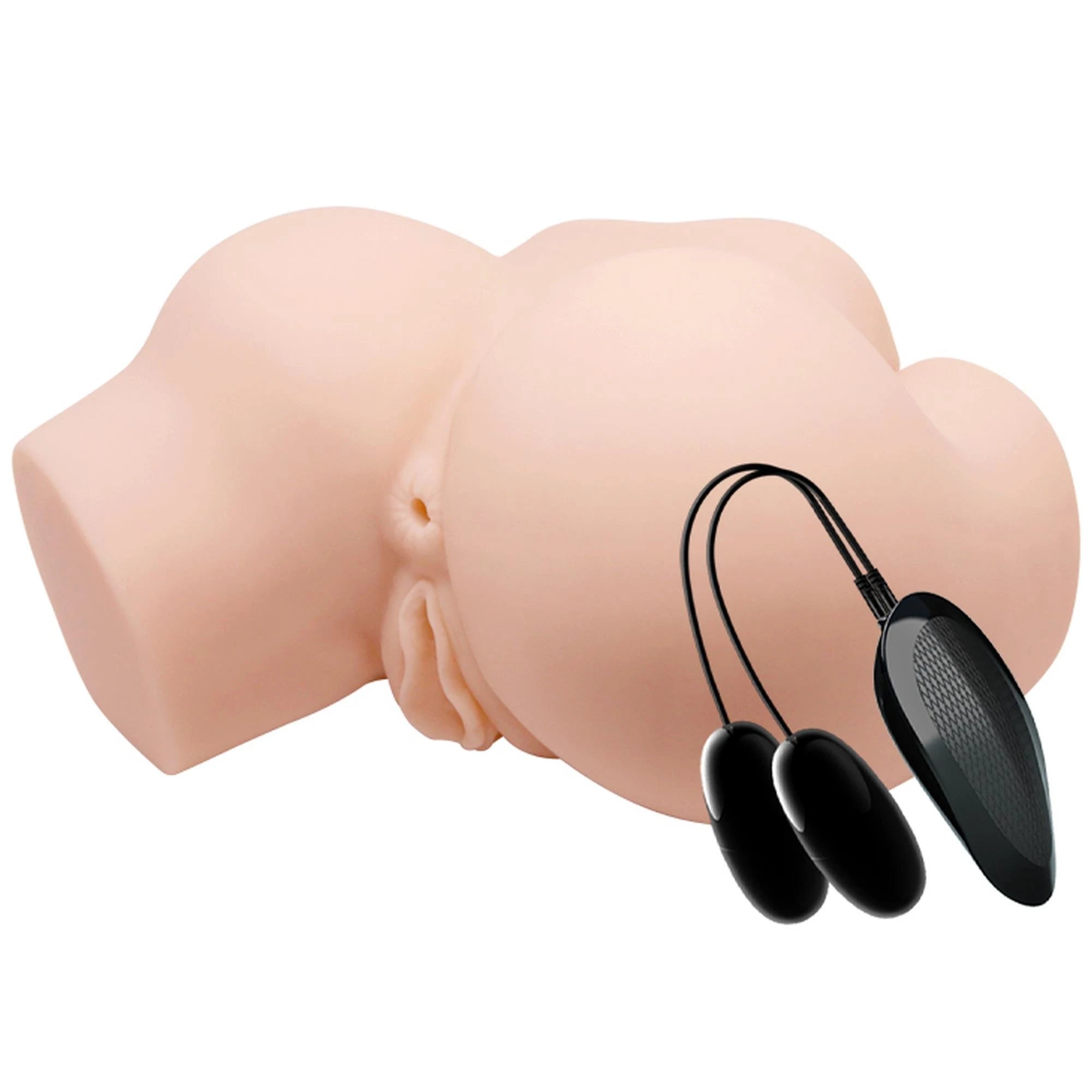 CRAZY BULL - REALISTIC Vagina and Anal, Vibrating Dual Holes