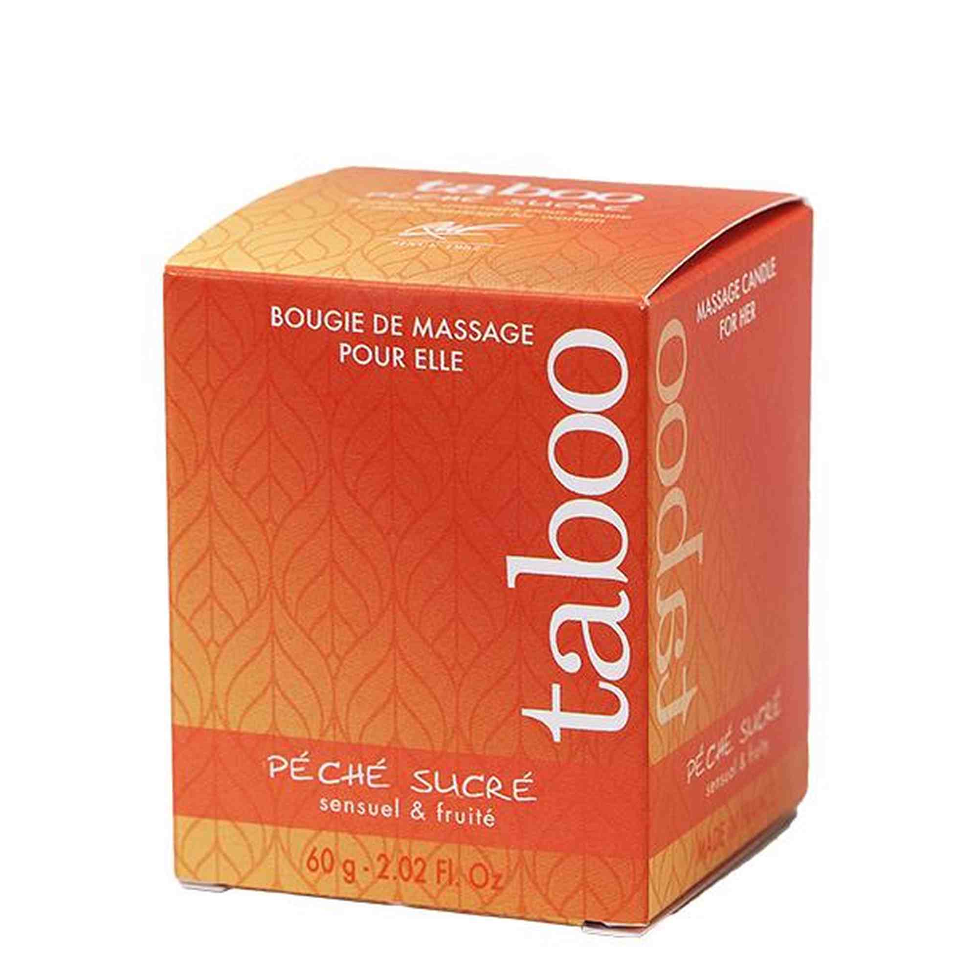 Bougie/Crème Pêche Sucrée Bougie Massage 60 gr