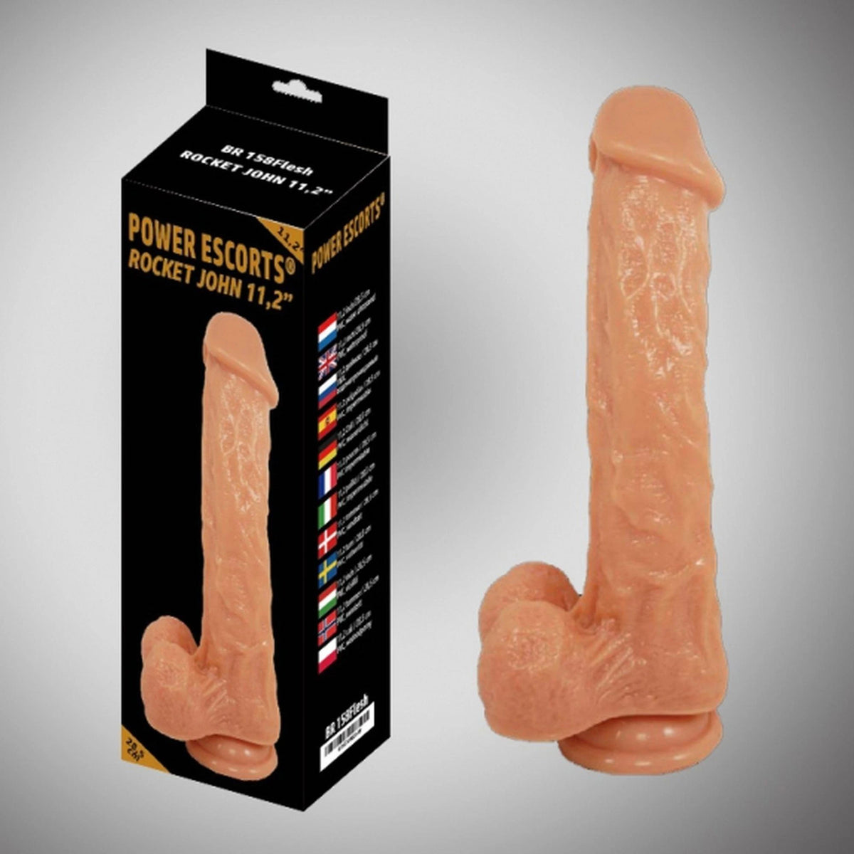 Dildo Rocket john – con ventosa 20-BR158-FLESH | Power Escorts