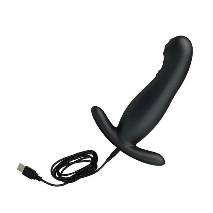 Masseur de prostate Tickling 4 – rechargeable, vibrant, noir | Pretty Love