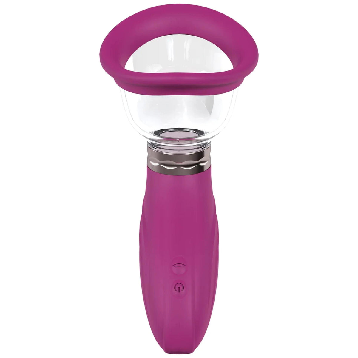 Bomba de pene Delightful Vulva – recargable, rosa | Pumped