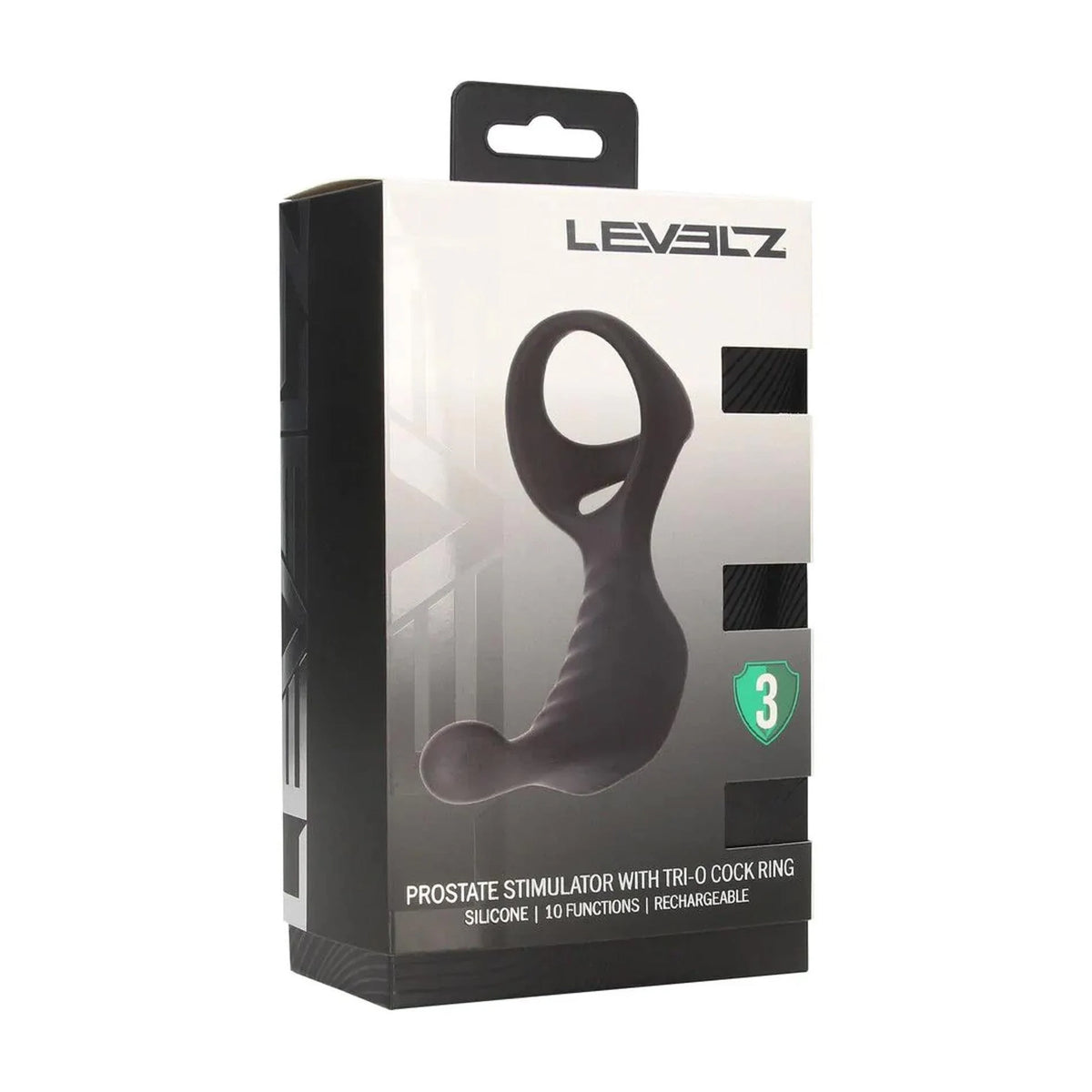 Péniszgyűrű Tri – fekete 36-LVL03-0027BLK | Levelz