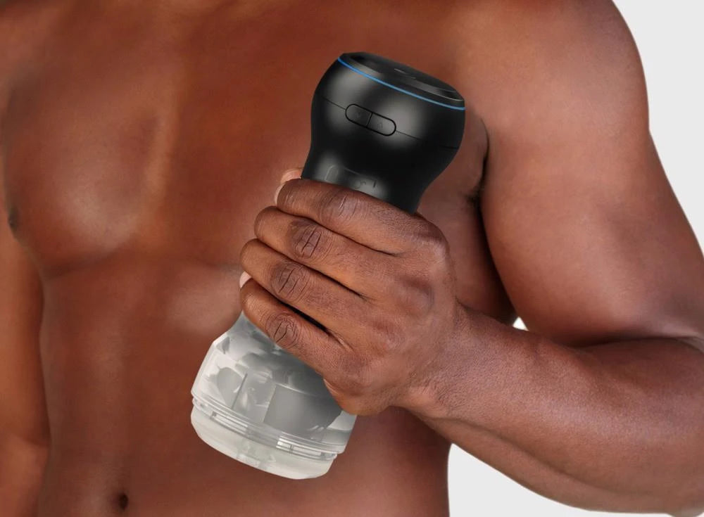 Masturbatore Feel Stroker PowerBlow Combo – ricaricabile, tascabile, trasparente | Kiiroo