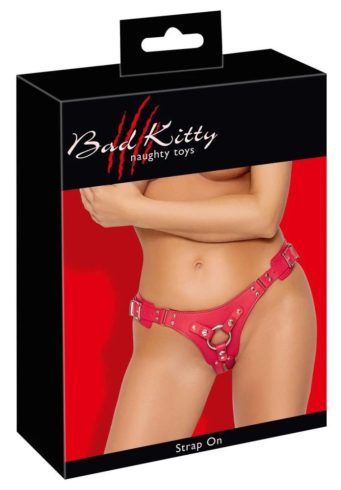 Arnés strap-on – rojo | Bad Kitty