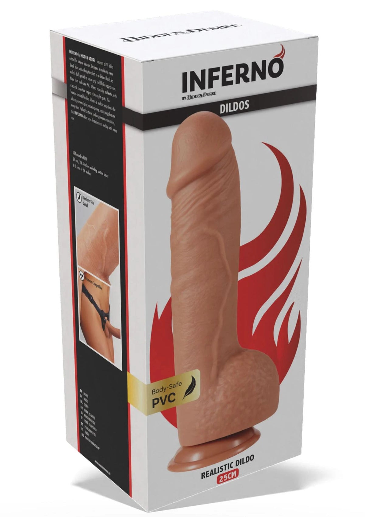 Dildo realistico – con ventosa, wetlook, nude 30-20605-X-SKIN | Hidden Desire