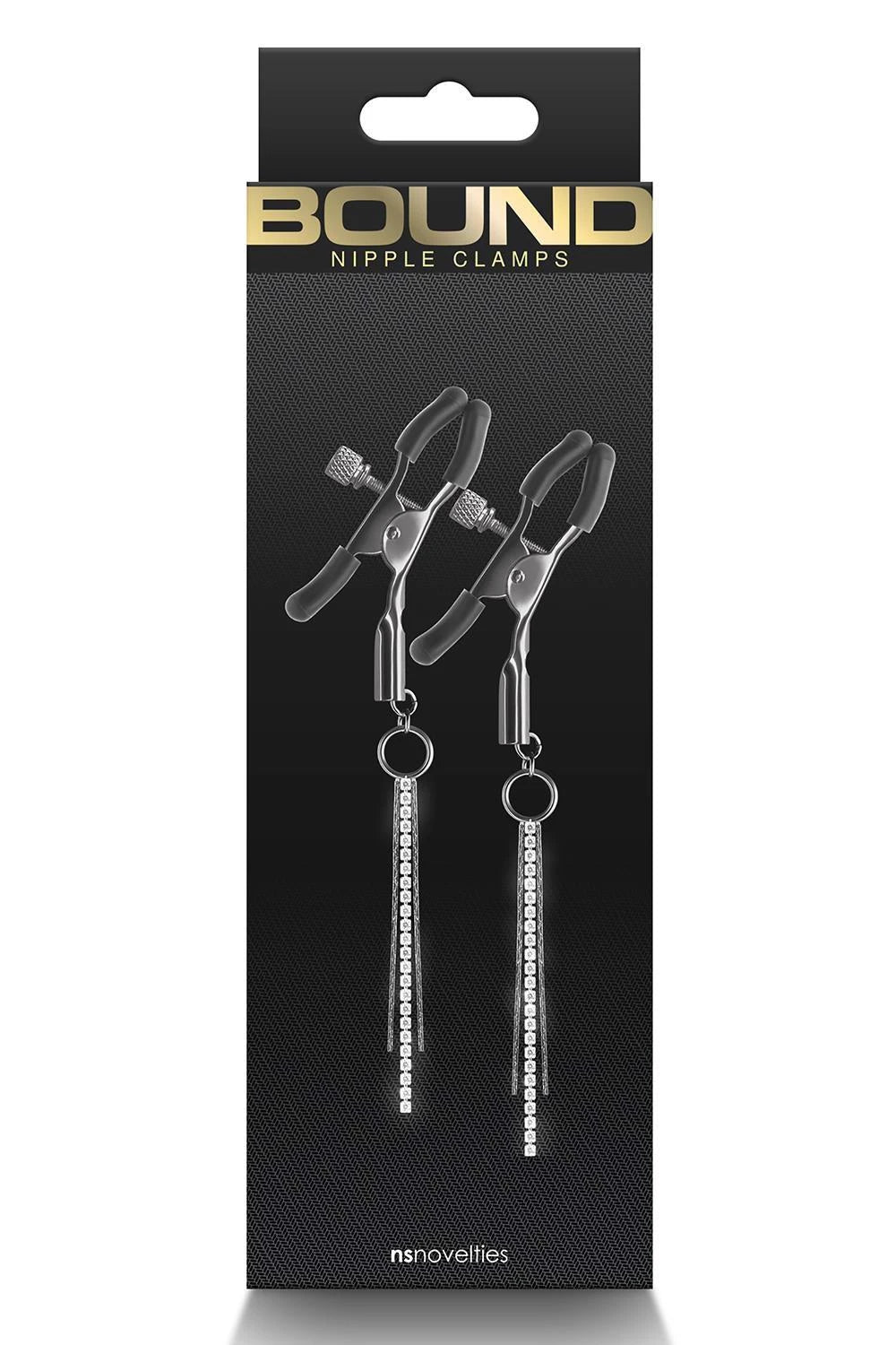 Pinces à tétons Bound Clamps D3 Gunmetal | NS Novelties