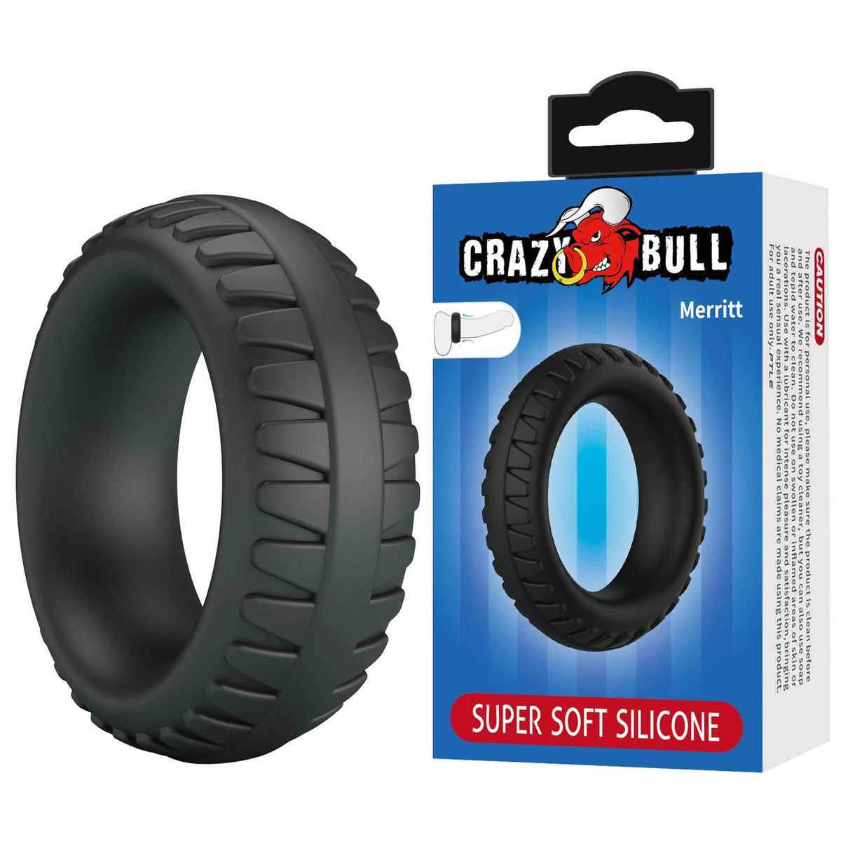 Anello fallico Merritt – nero | Crazy Bull