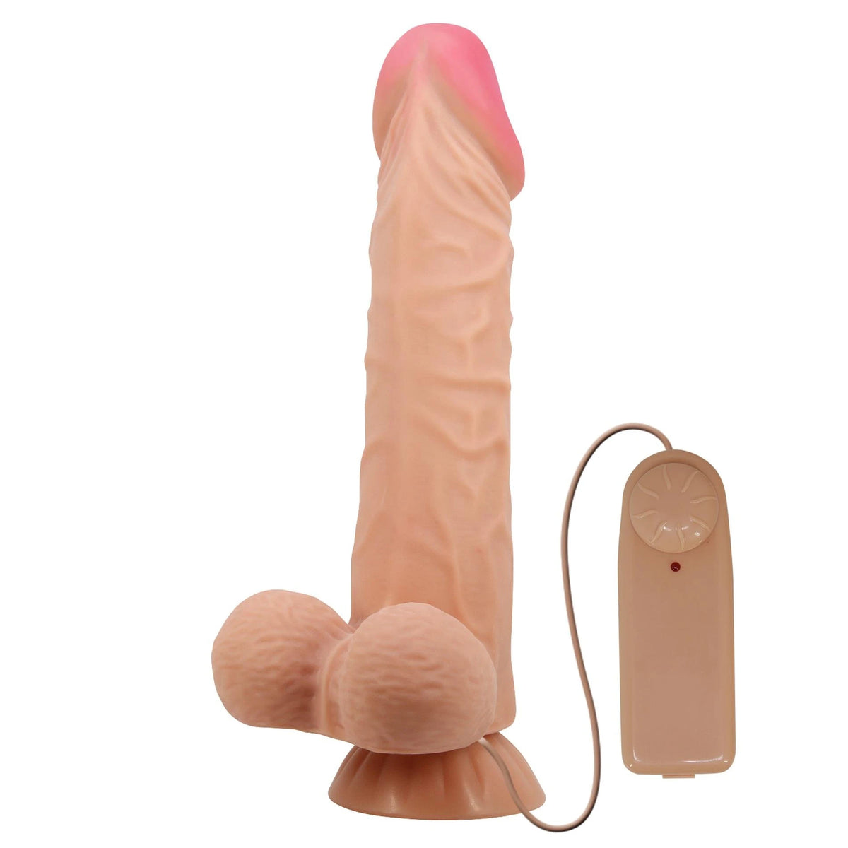 Vibrador realista base – con ventosa, nude | Baile