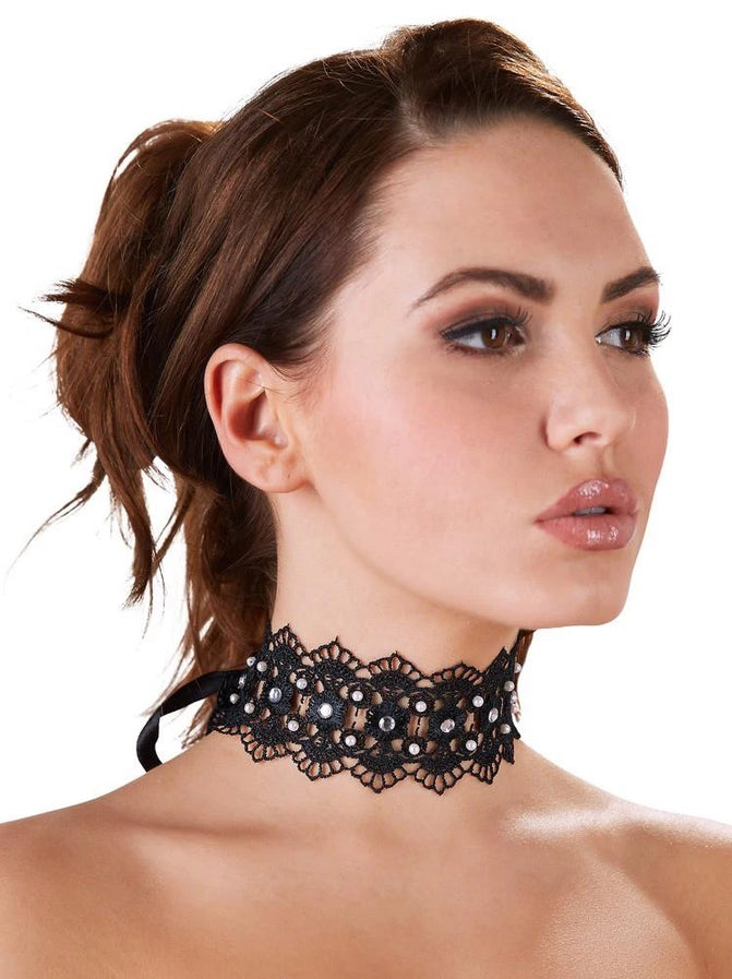 Atadura bondage Choker – negra 24501861001 | Cottelli ACCESSOIRES