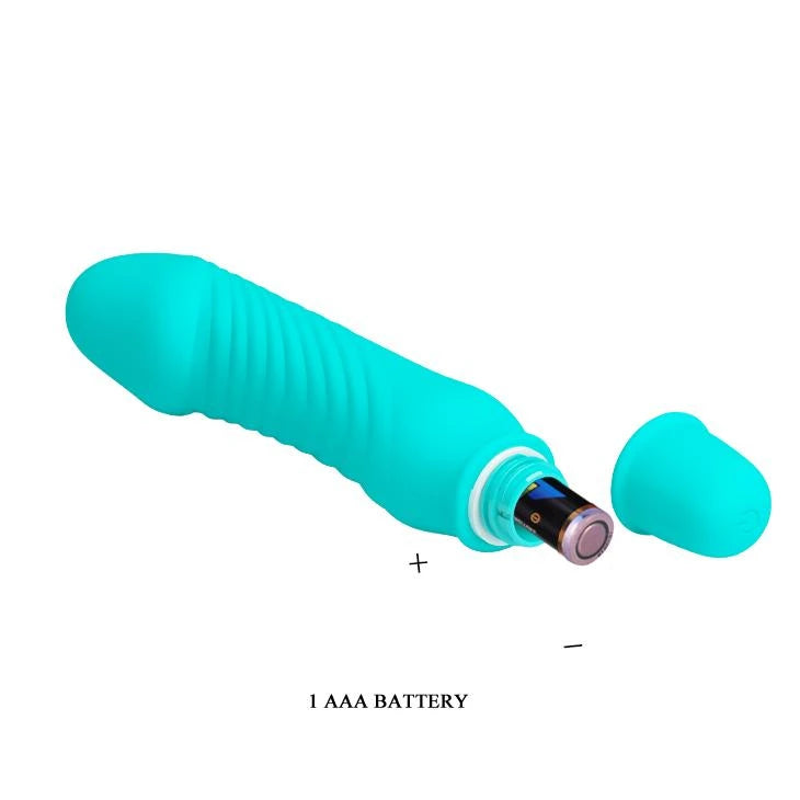 Mini vibratore Stev 10 funzioni – azzurro | Pretty Love