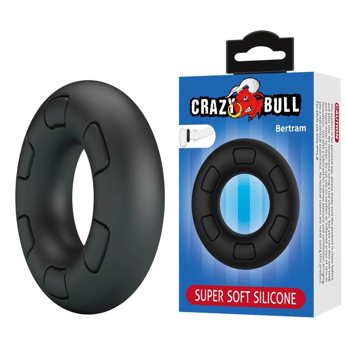 Penisring Bertram – schwarz | Crazy Bull
