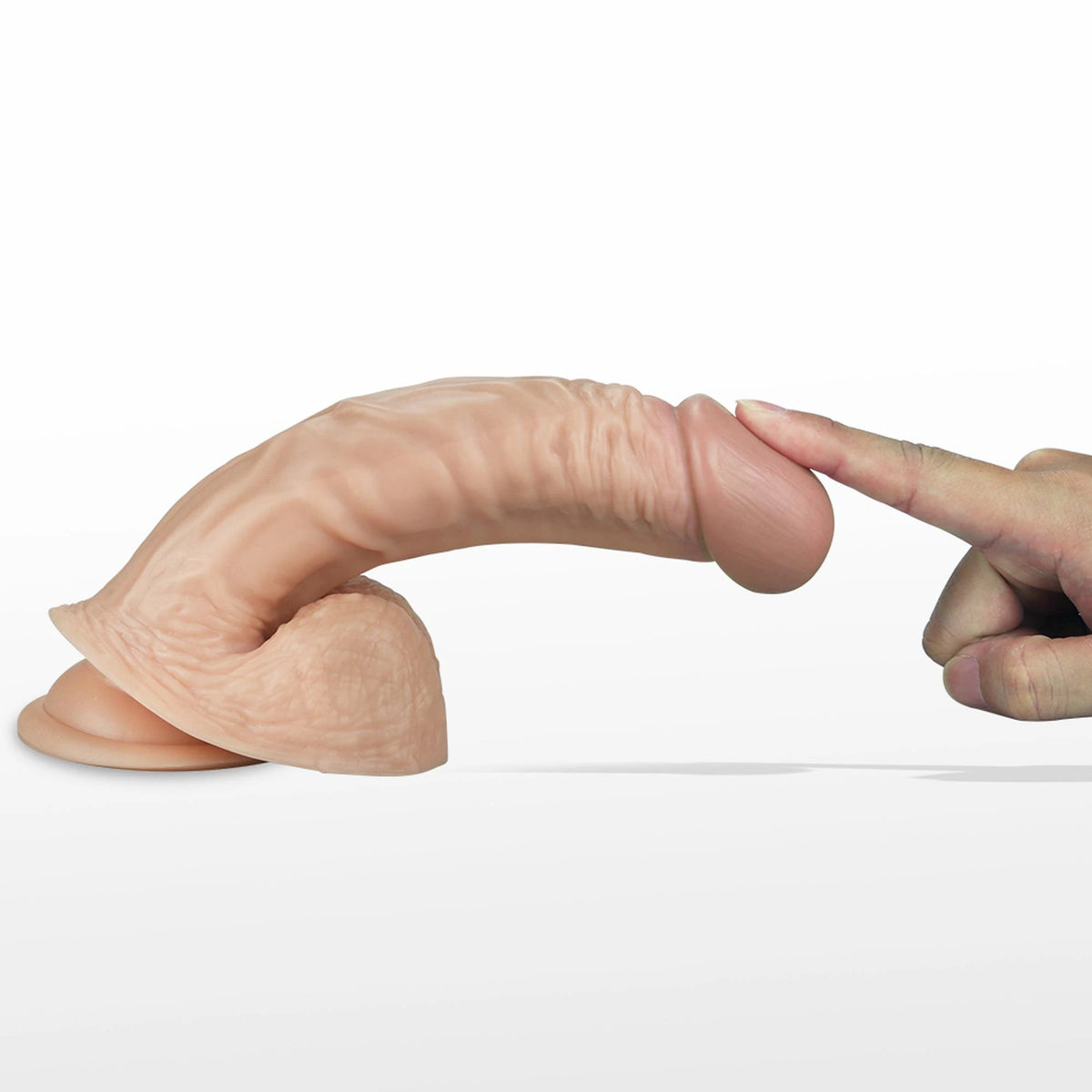 Dildo 8.5″ Extreme 3 Stufen – mit Saugnapf, vibrierend, hautfarben 21 cm | Lovetoy
