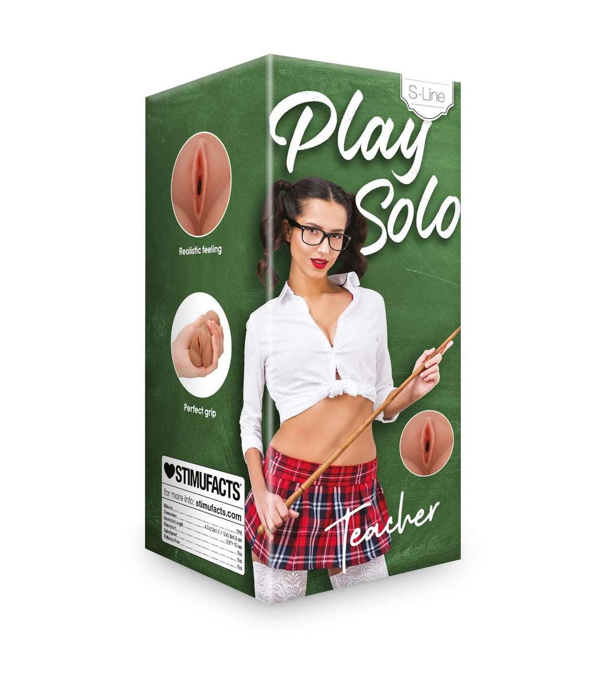Masturbatore Teacher 12 cm – tascabile, tan | S-Line