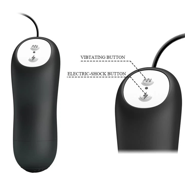 BDSM accessory Bullets 3 functions – remote control, vibrating, black | Pretty Love