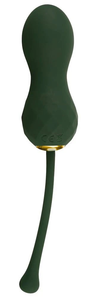 Kegel balls Luxurious 10 functions – remote control, green | Emerald Love