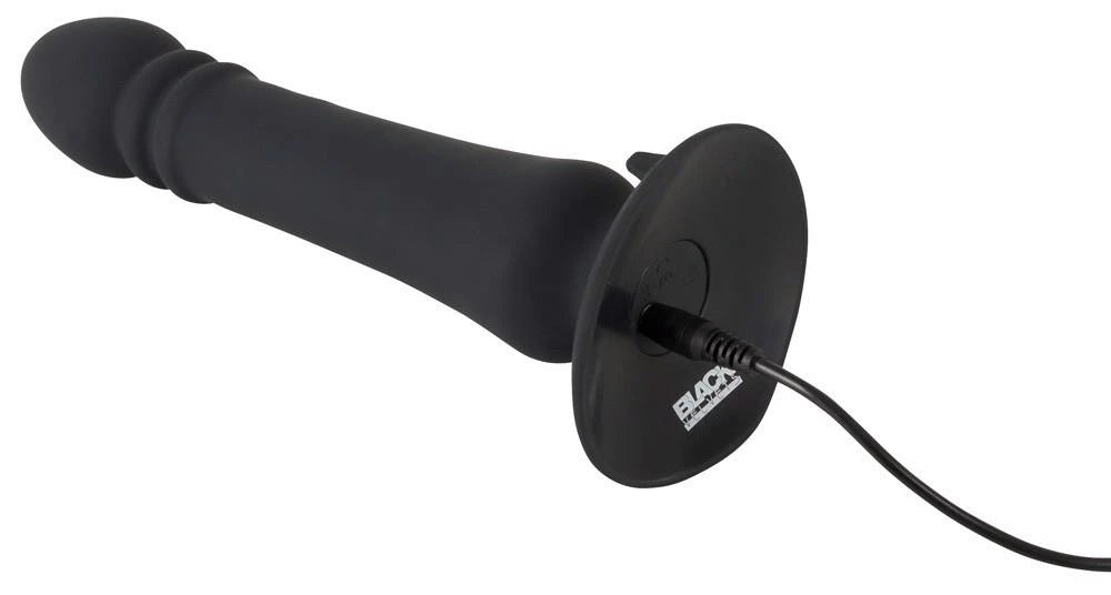Plug anale thruster 7 funzioni – vibrante, a spinta, nero | Black Velvets