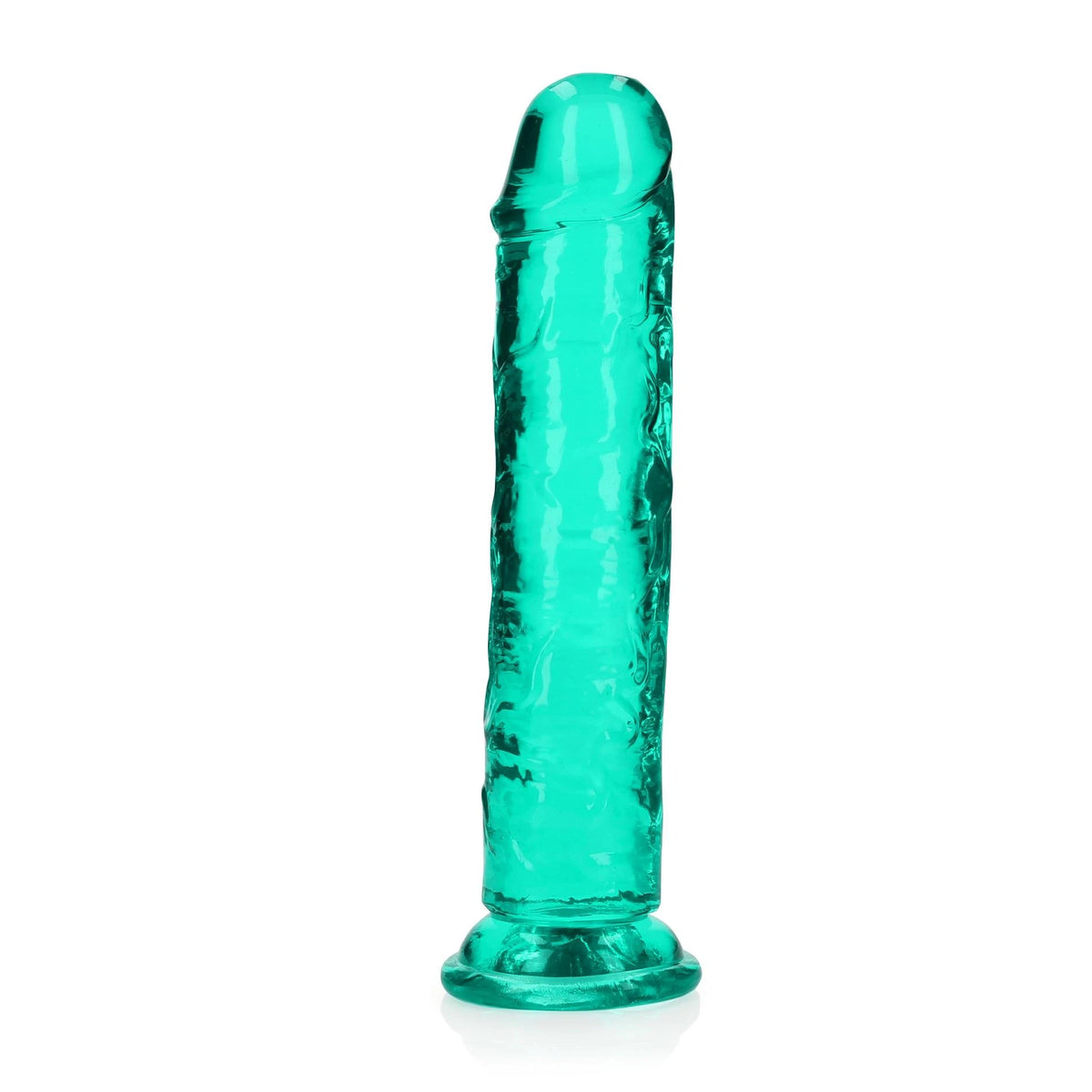 Consolador realista Straight – con ventosa, turquesa 6 cm | RealRock