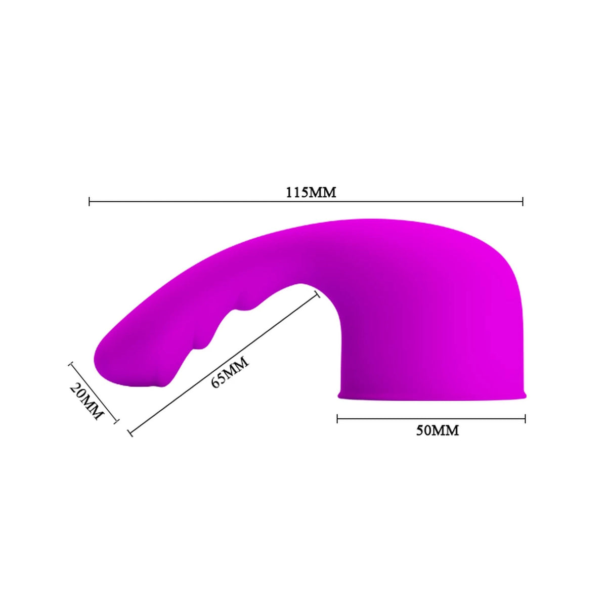 Massaggiatore wand Curitis – impermeabile, fucsia | Pretty Love