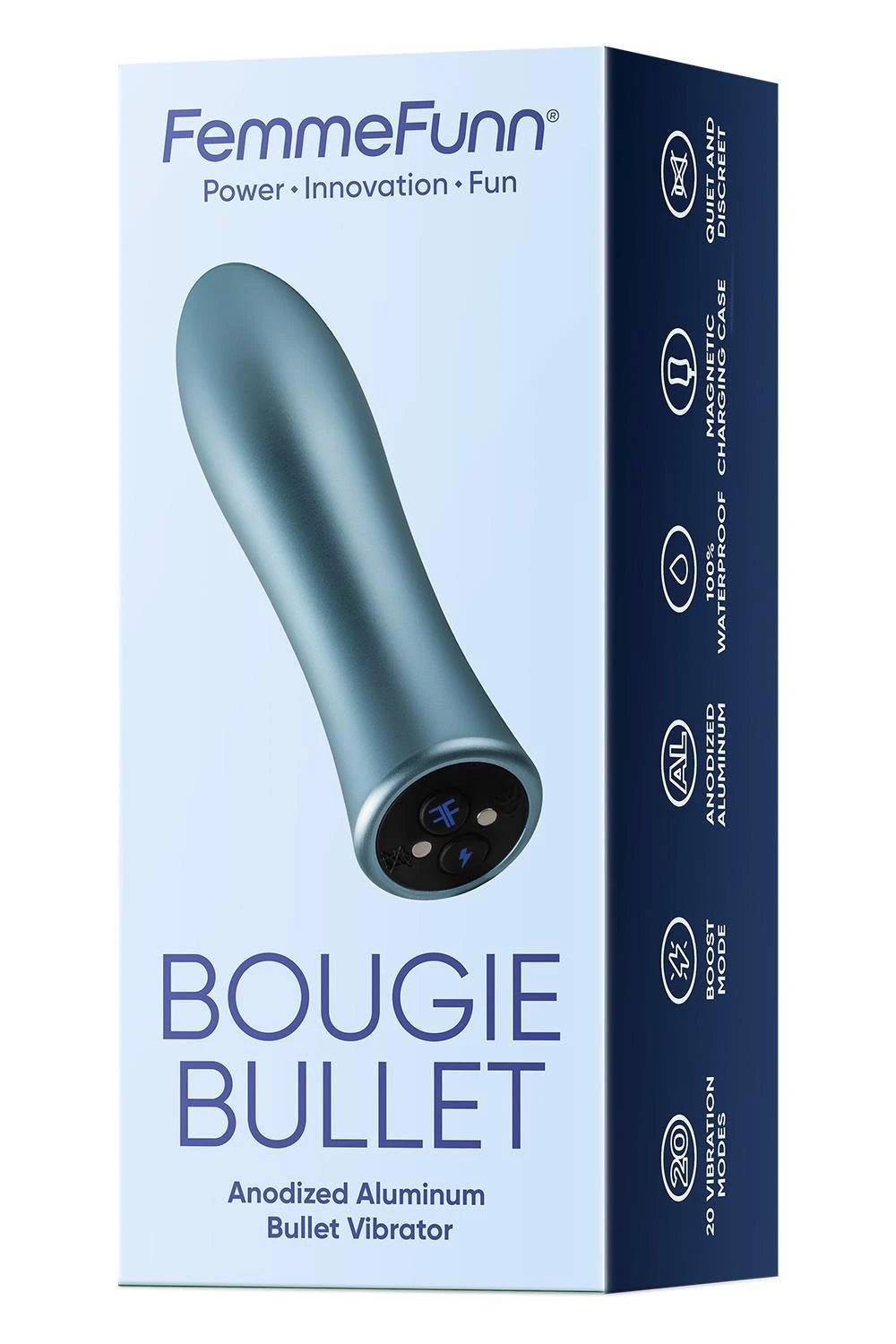 FEMMEFUNN CANDLE BULLET LIGHT BLUE