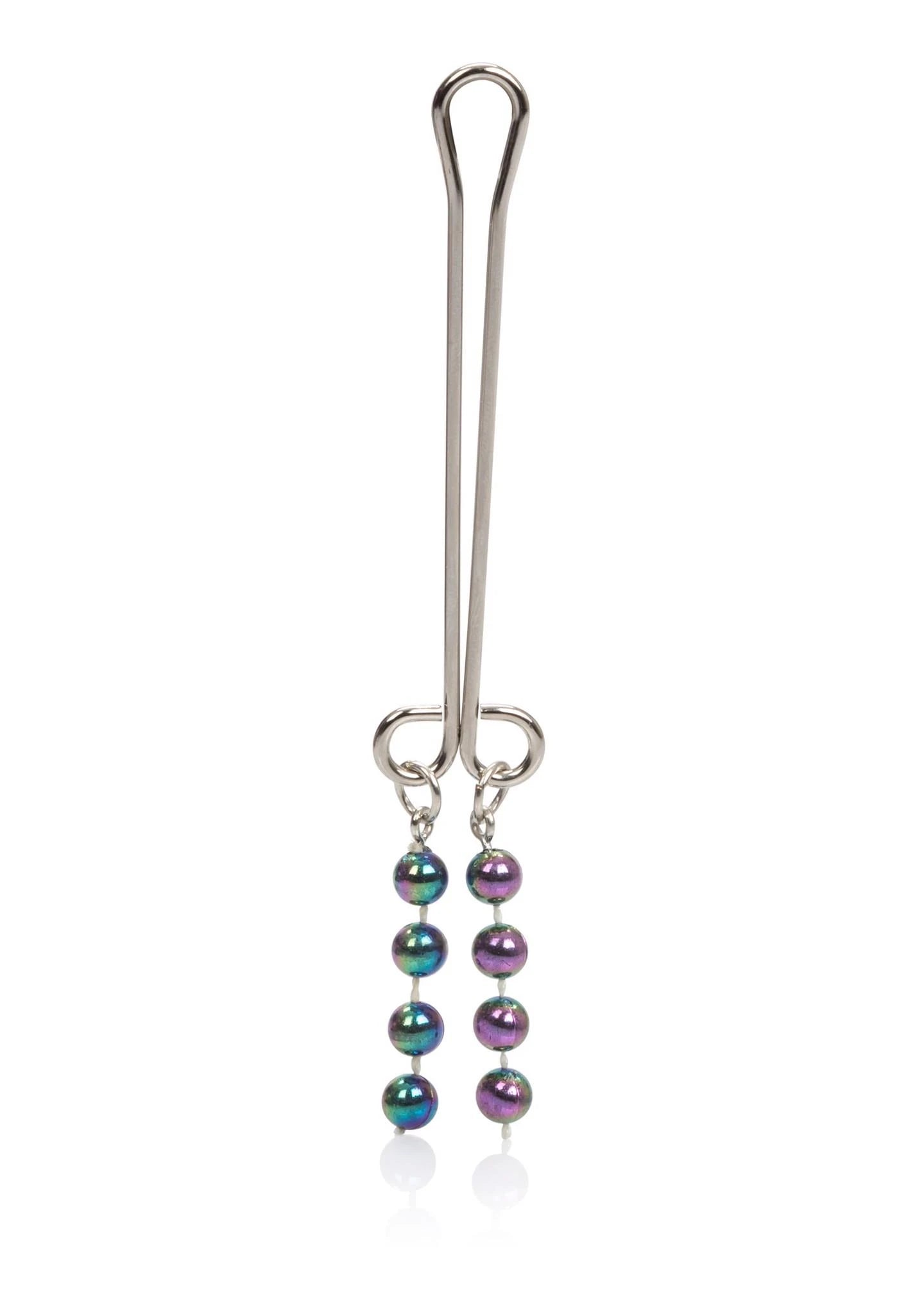 Bijoux de clitoris perlés bleus