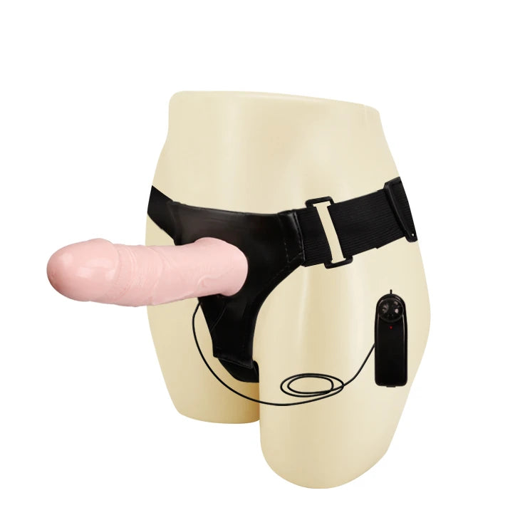 Strap-on Vibratin Hollow – con telecomando, vibrante, nude | Baile