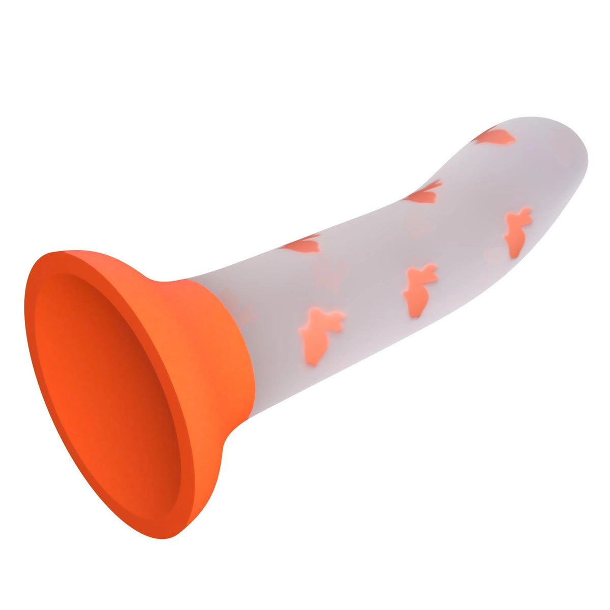 Realistic vibrator Magical Nightfall Luminous base – with suction cup, glow in the dark, clear | Pretty Love