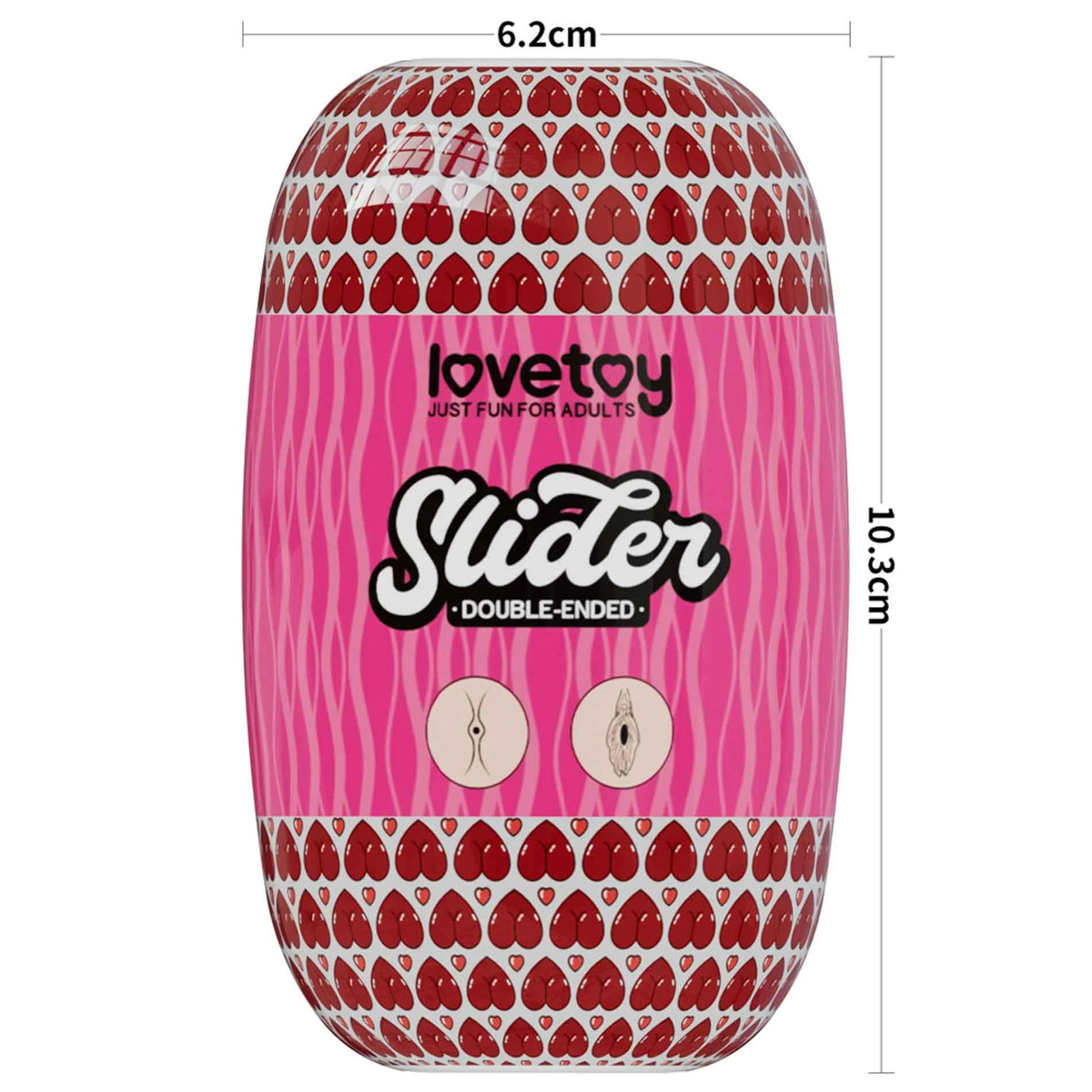 Masturbador Slider Ended 10.3 cm – vibrador, doble, nude 10-LV350013 | Lovetoy