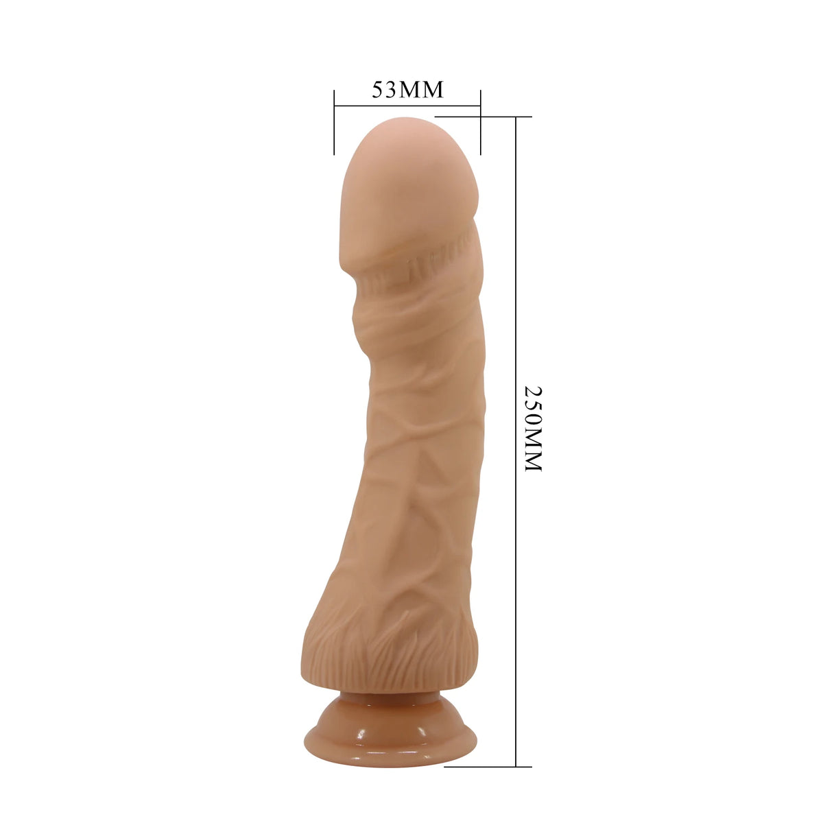 Vibromasseur réaliste base – avec télécommande, nude BW-007011Z | Baile
