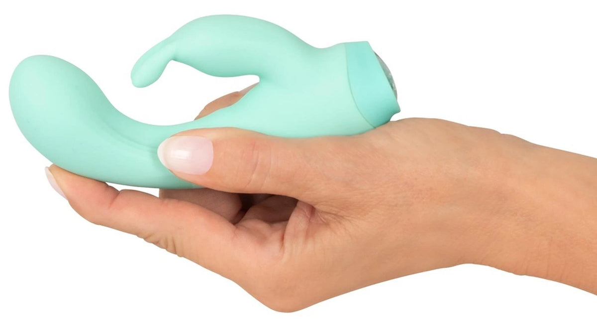 Mini vibratore 13.6 cm – ricaricabile, verde | Cuties