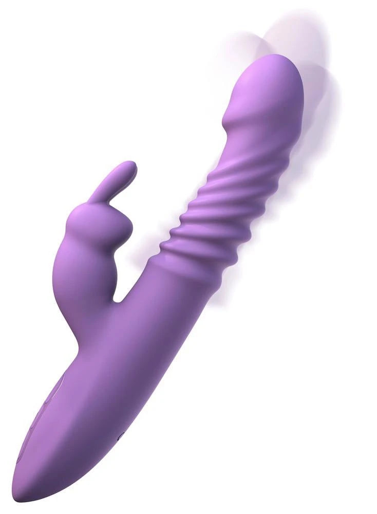 Vibratore rabbit 7 funzioni – ricaricabile, a spinta, viola | Fantasy For Her