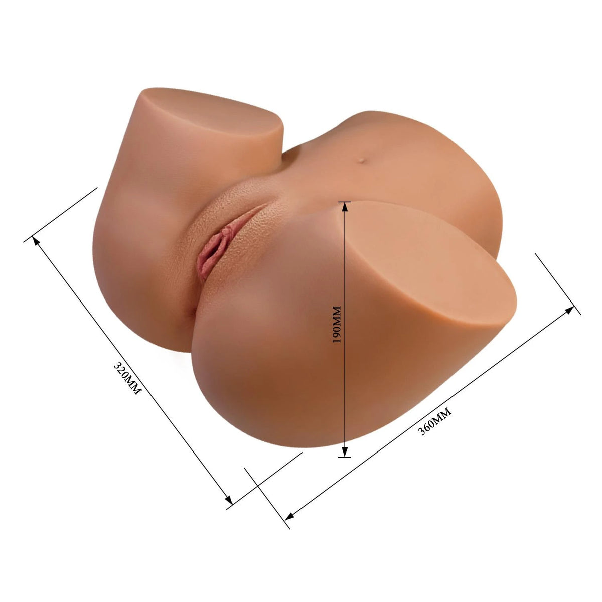 Masturbator Briony – rechargeable, vibrating, brown | Crazy Bull
