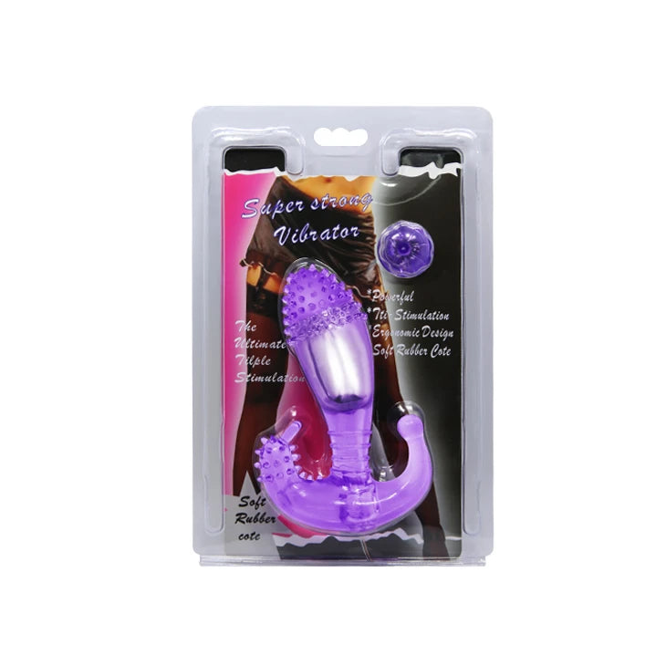 Vibratore anale – con telecomando, viola | Baile