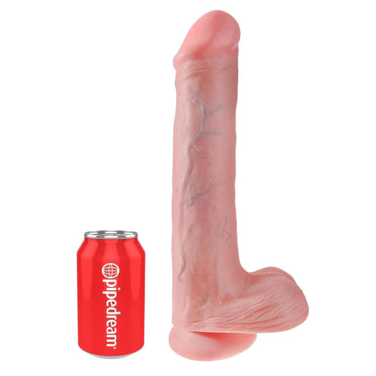 Gode réaliste 33 cm – avec ventouse, en cyberskin, nude | King Cock