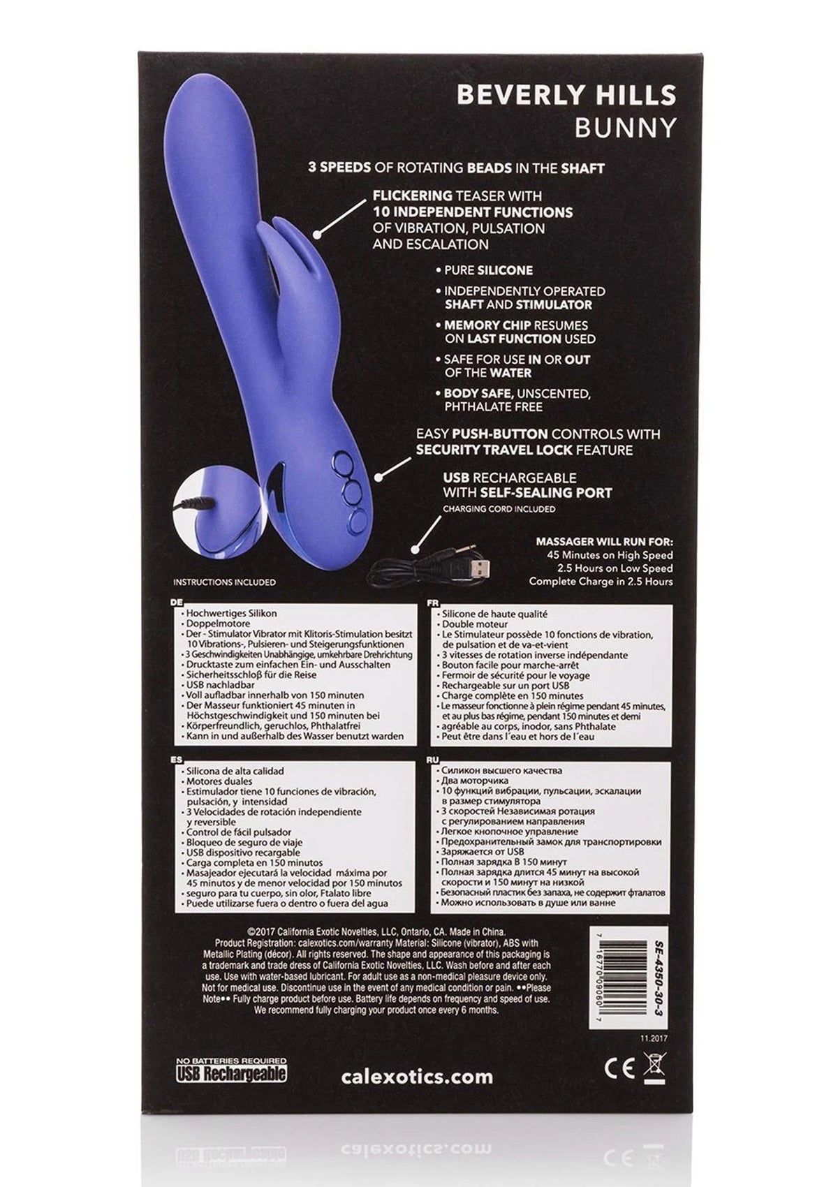 Vibratore rabbit Beverly Hills – viola | Calexotics