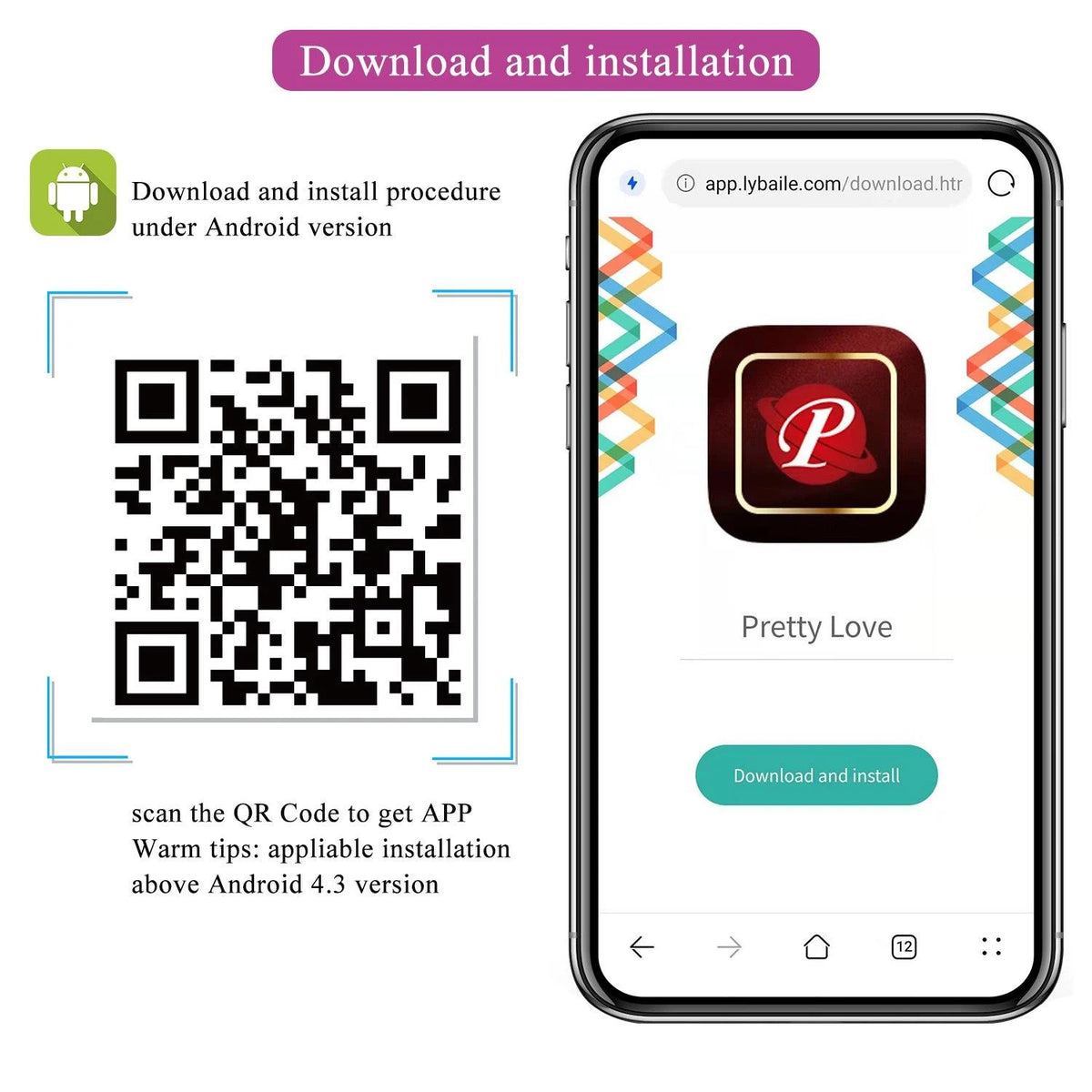 Vibrating egg Nymph Mobile distance AAA 12 functions – app-controlled, rechargeable, plum | Pretty Love