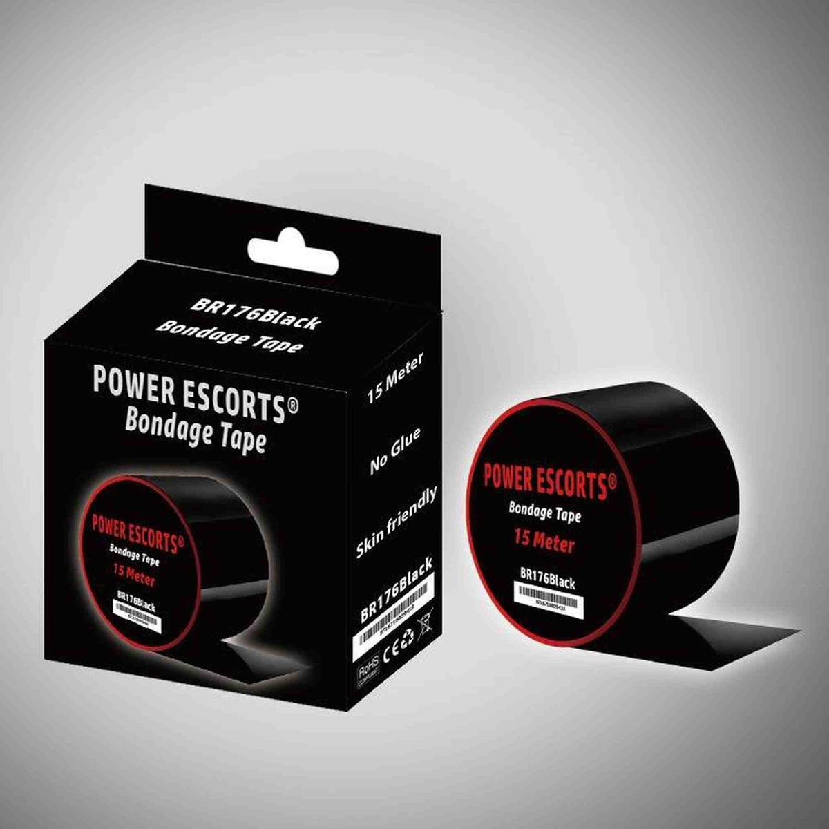 Costrizione bondage Tape 15 meter – nera | Power Escorts