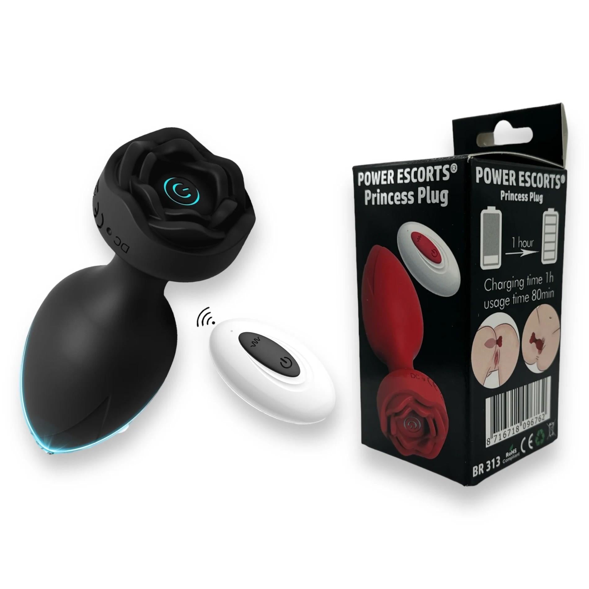 Plug - Plug Design Rose Télécommandé - Rechargeable USB - 10 Fonctions - Deux Couleurs