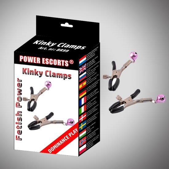 Pinces à tétons noires "Kinky clamps"