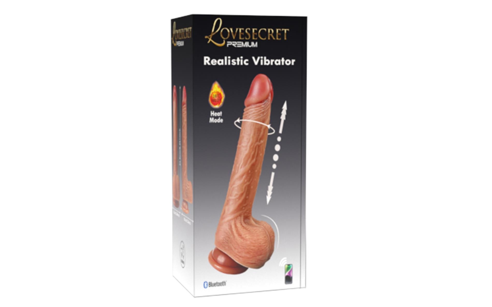 Fonction de l'application du vibromasseur réaliste Lovesecret Premium