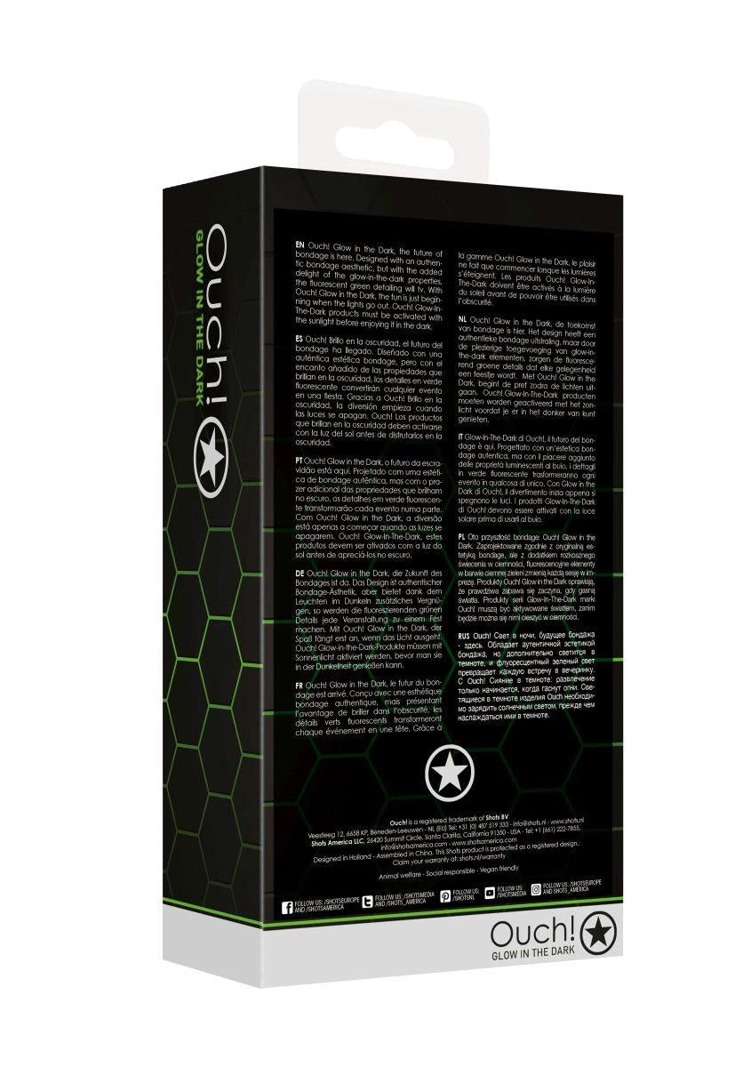 Entrave bondage ft 10 – phosphorescente, verte | Ouch!