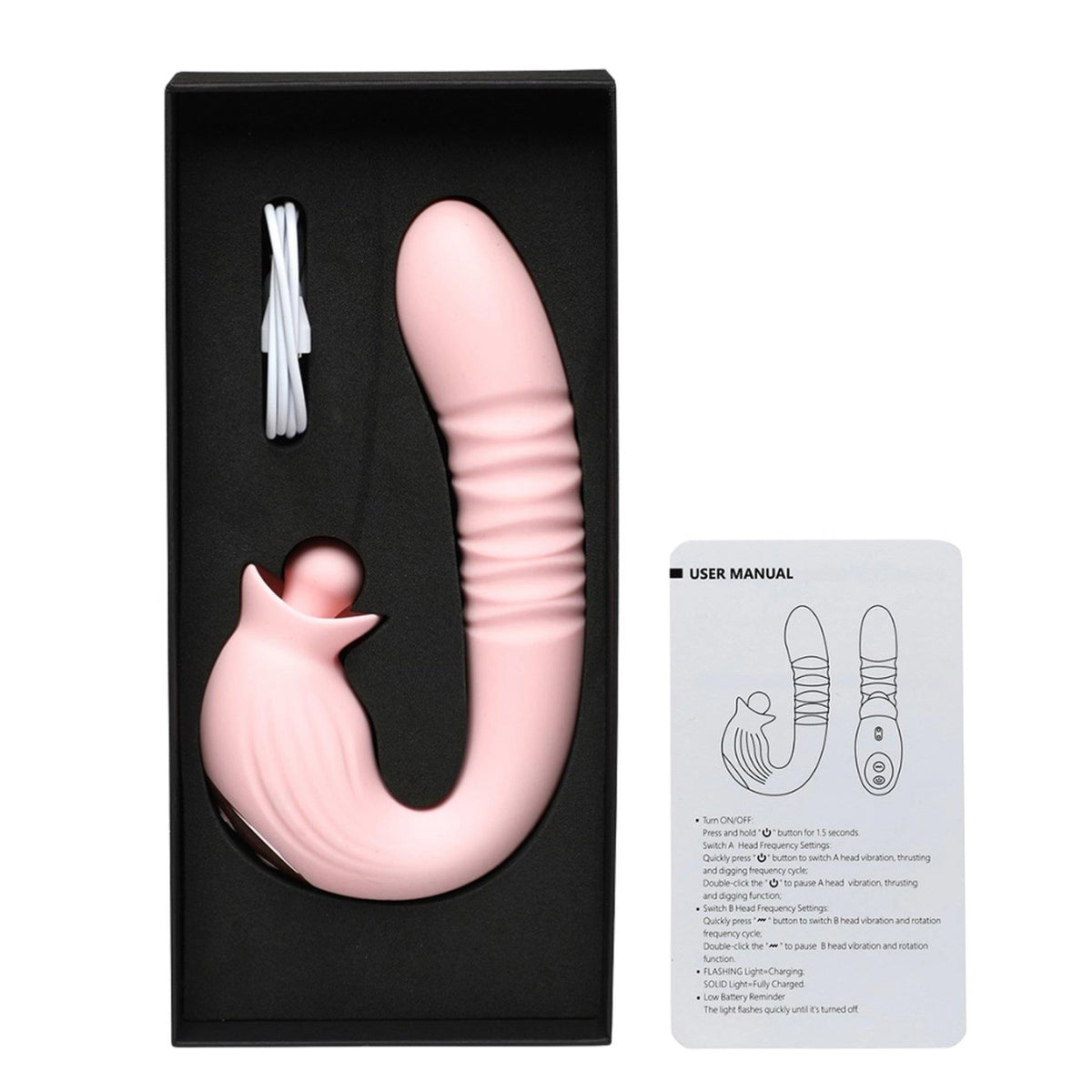 Vibratore punto G Charm – ricaricabile, rosa | INTY Toys