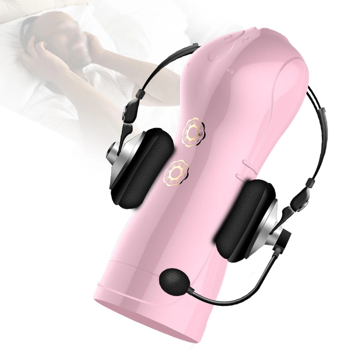 Maszturbátor Flashing Masturbation 7+ Talk 7 funkció – újratölthető, vibrációs, rózsaszín | Favorites