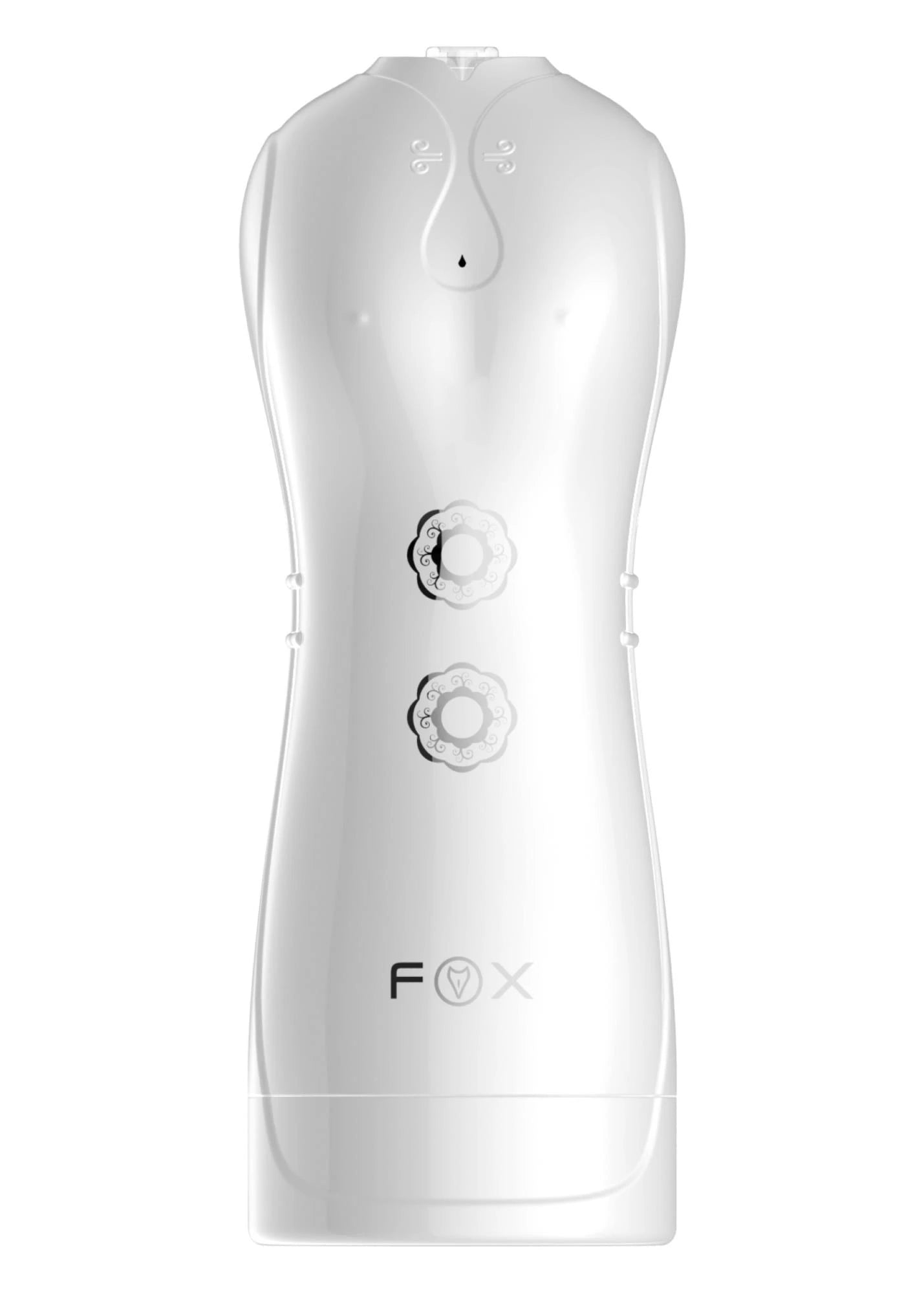 Masturbateur - Série B - Coupe de masturbation vibrante et clignotante USB 7+7 fonctions / Mode conversation (Blanc)